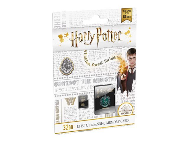 EMTEC Harry Potter Slytherin Carte mémoire flash adaptateur microSDHC SD inclus e UHS I U1 microSDHC UHS I
