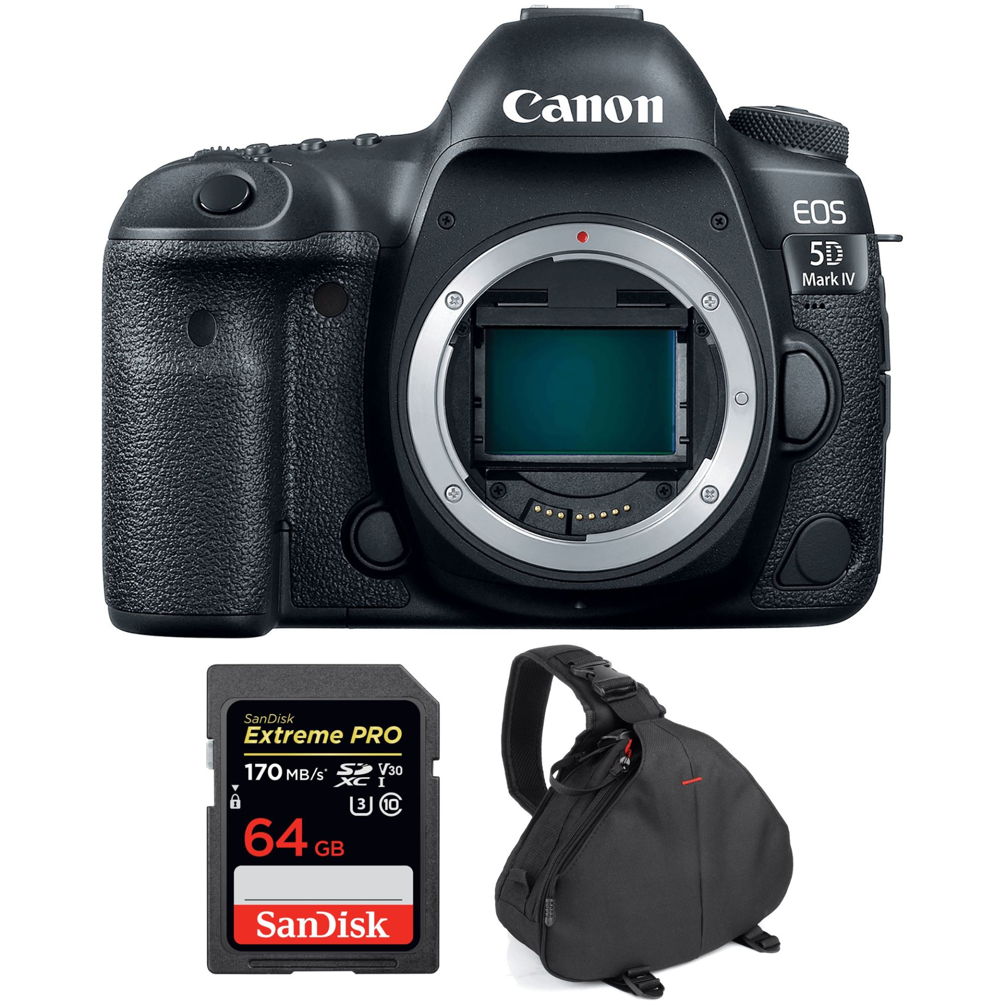Canon EOS 5D IV Body + SANDISK Extreme Pro 170MB/ SDXC + camera Bag - vue 4