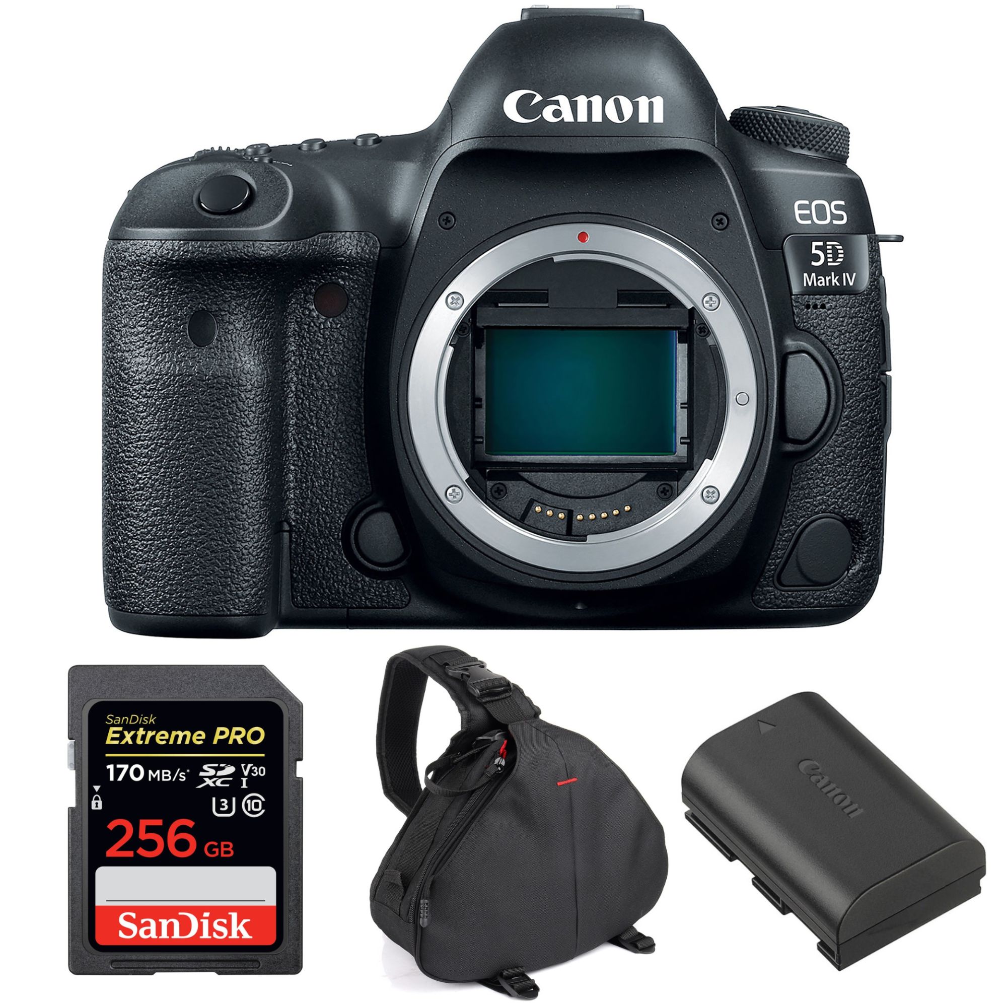 Canon EOS 5D Mark IV Nu + SanDisk Extreme PRO UHS I SDXC 170 MB/ + Canon LP E6N + Sac Garantie