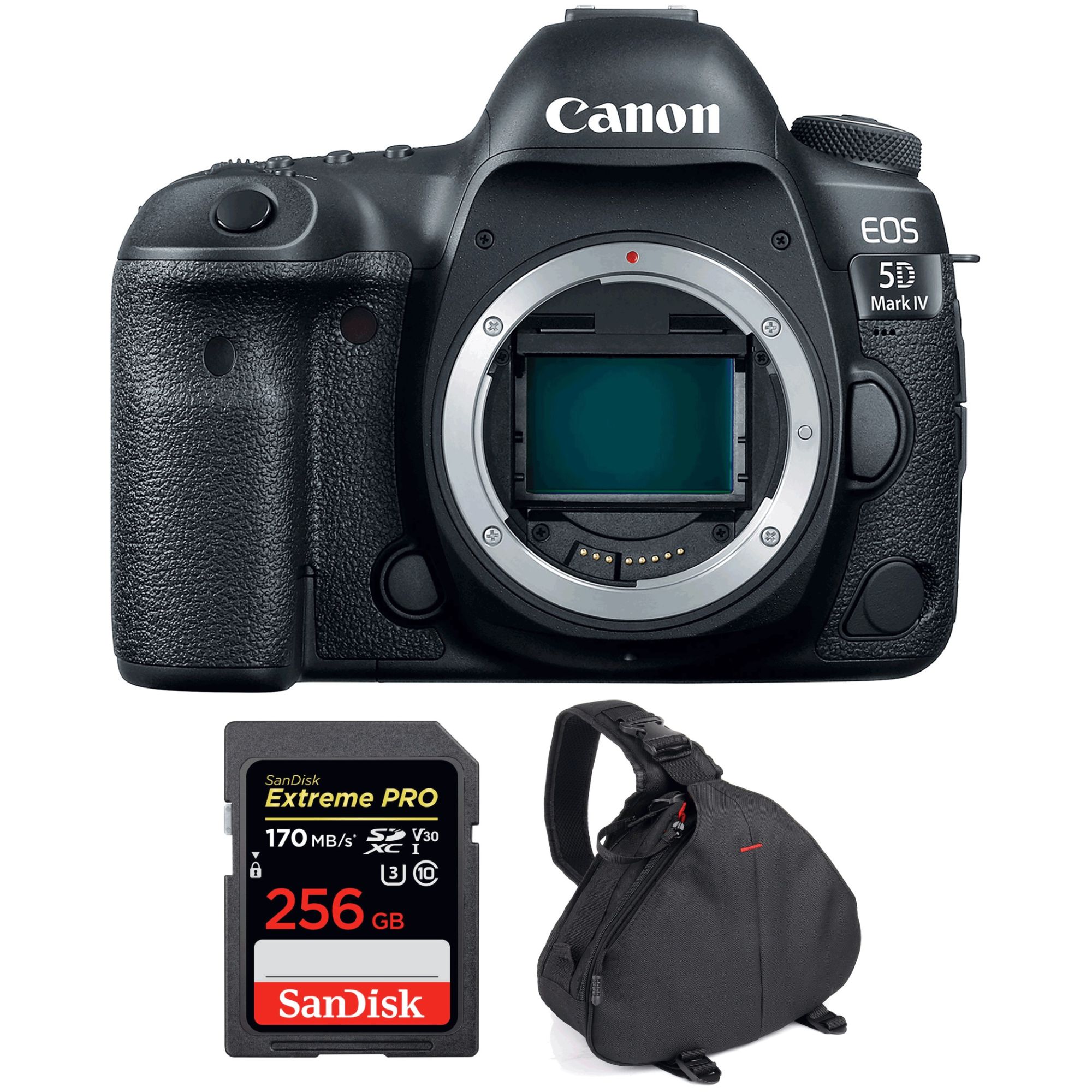Canon EOS 5D IV Body + SANDISK Extreme Pro 170MB/ SDXC + camera Bag - vue 3