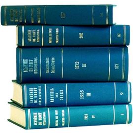 Académie De Droit International Volume 265 - Recueil Des Cours, Collected Courses 1997 - Collectif Null