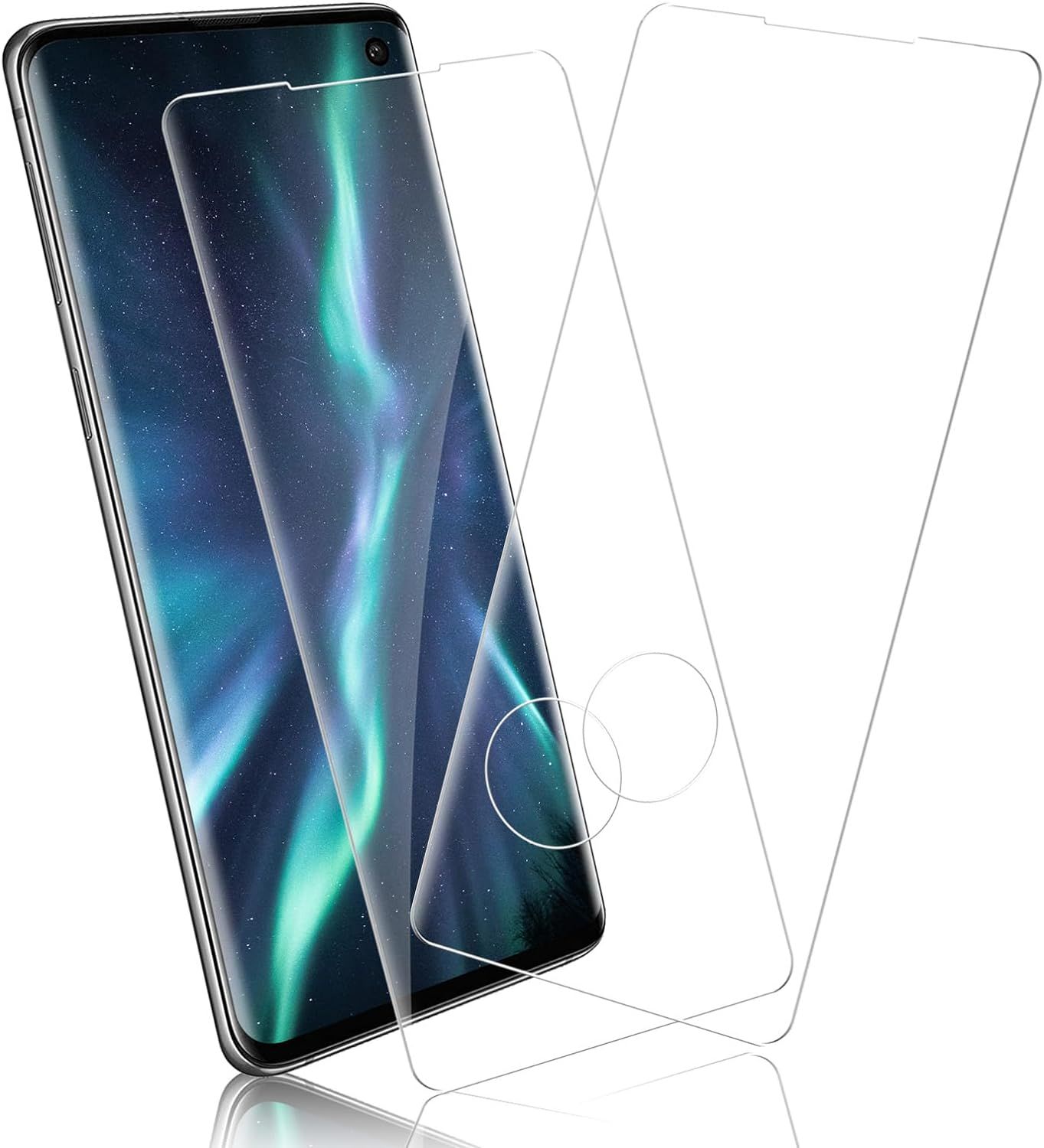 2 Stück Für Panzerglas Für Samsung Galaxy S10 Schutzfolie, Hd 9h Härte Schutz Glas Für Samsung S10 Schutzglas, Ultra-Klar Panzerfolie Kompatibel Mit Galaxy S10 Displayschutzfolie