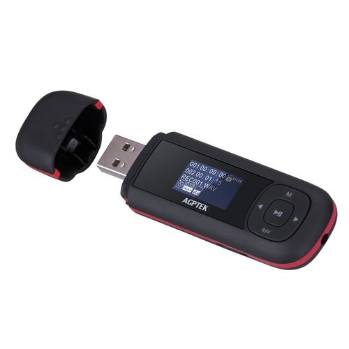Agptek Lecteur Mp3 Usb 8Go Avec Ecran LCD, Mini Lecteur Musique Baladeur Léger Pour Le Sport, 10H Autonomie De Lecture Musicale(Sans Casque)