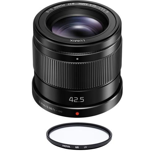 Panasonic 42.5Mm F1.7 Asph O.I.S Noir (Hhs043) + Hoya Ux Uv 37Mm Filter