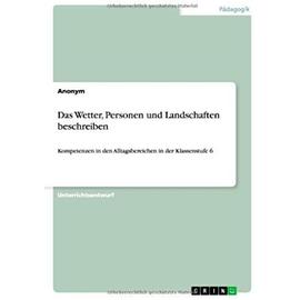 Das Wetter, Personen und Landschaften beschreiben