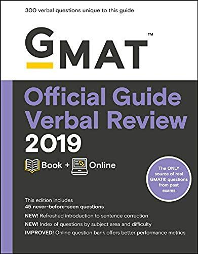 GMAT Official Guide Verbal Review 2019