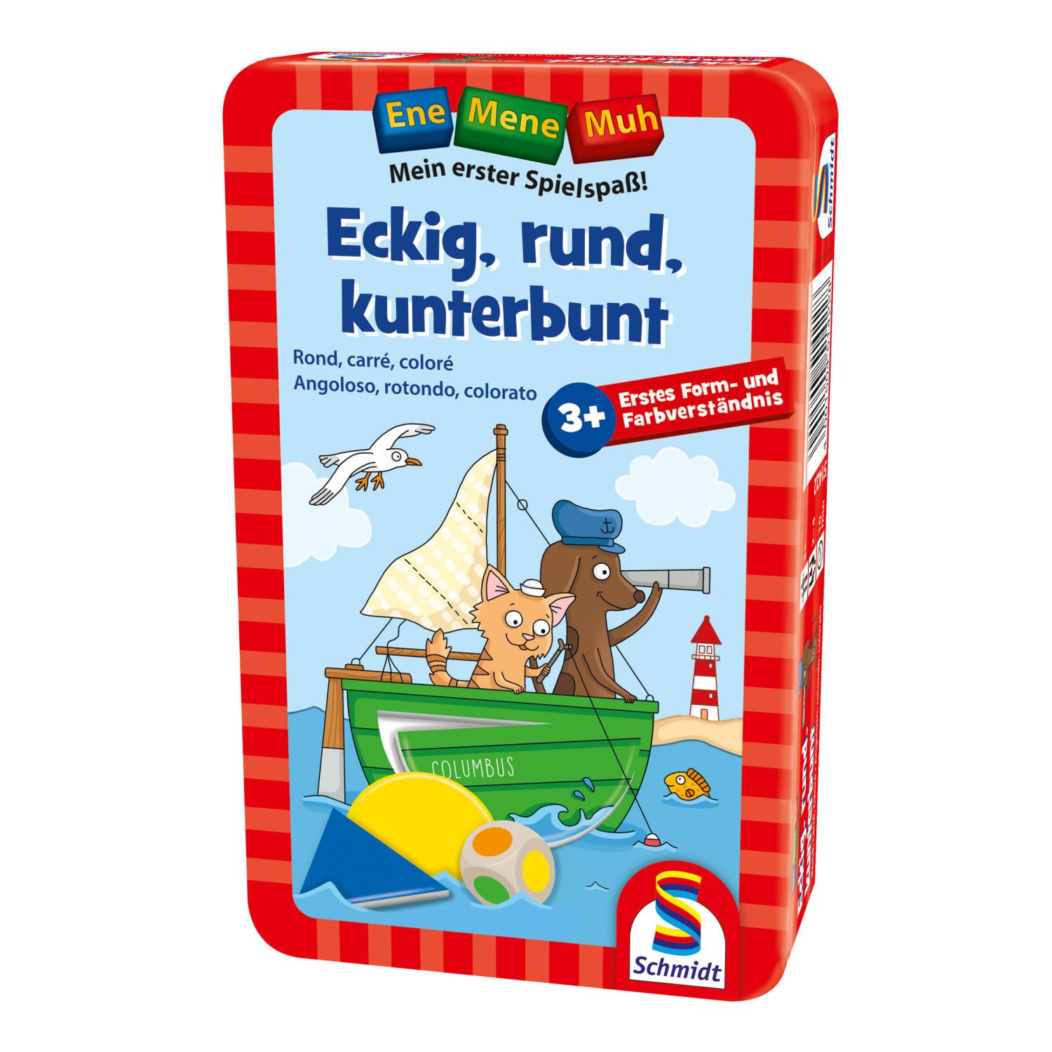 Schmidt Spiele Jeu Ene Mene Muh Angulaire Ronde Colorée 51422