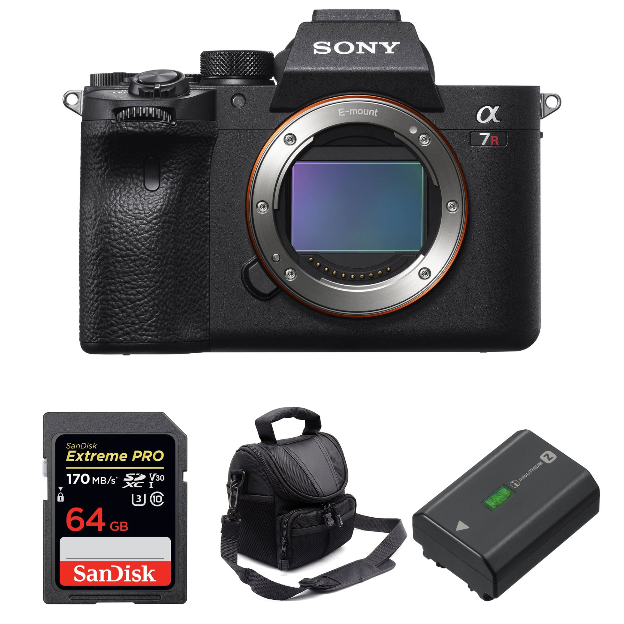 Sony ALPHA 7R IV Nu + SanDisk Extreme PRO UHS I SDXC 170 MB/ + Sony NP FZ100 + Sac Garantie - vue 3