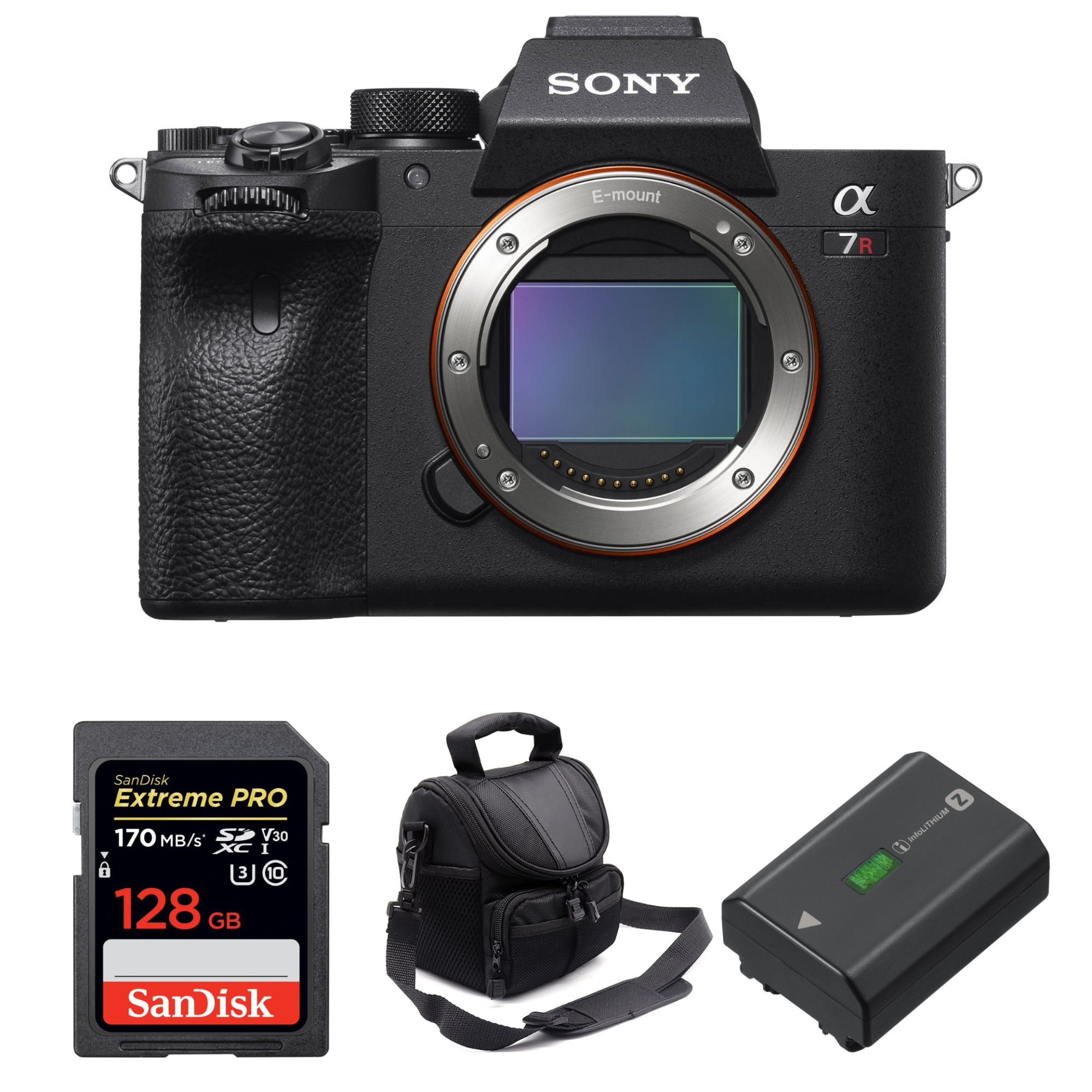 Sony ALPHA 7R IV Nu + SanDisk Extreme PRO UHS I SDXC 170 MB/ + Sony NP FZ100 + Sac Garantie - vue 2