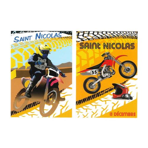 Carte Postale Saint Nicolas Motocross Moto Cross Modele Aleatoire 024 Rakuten