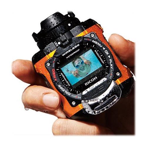 Ricoh Wg-M1 - Caméra De Poche - Fixable - 1080P - Wi-Fi - Sous-Marin Jusqu'À 10 M - Orange
