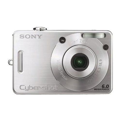 Sony Appareil Photo Compactw50S - Appareil Photo Numérique - Compact - 6.0 Mp - 3X Zoom Optique - Carl Zeiss - Argent