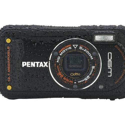 Ricoh Pentax Optio W90 - Appareil Photo Numérique - Compact - 12.1 Mp - 720 P - 5X Zoom Optique - Sous-Marin Jusqu'À 6 M - Noir