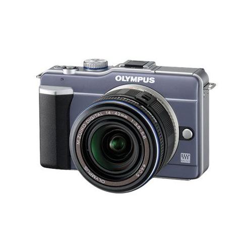 Appareil Photo Systã¨Me Sans Miroir Olympus Pen E-Pl1 Appareil Photo Numã©Rique - Sans Miroir - 12.3 Mp - Quatre Tiers - 720 P - 3X Zoom Optique Objectif M.Zuiko Digital 14-42 Mm - Bleu Ardoise