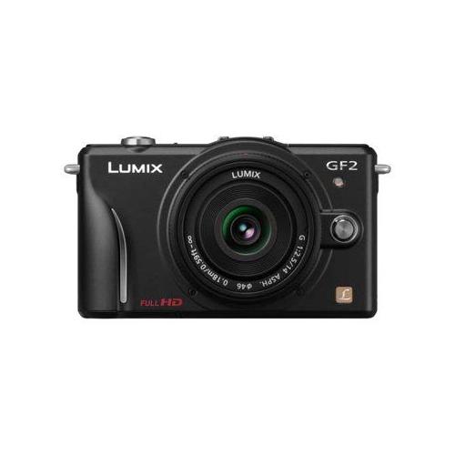 Panasonic Lumix G Dmc-Gf2W - Appareil Photo Numérique - Sans Miroir - 12.1 Mp - Quatre Tiers - 3X Zoom Optique Objectifs 14-42 Mm Et 14 Mm - Noir