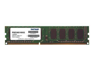 Patriot Signature Line DDR3 module 8 Go DIMM 240 broches 800 MHz / PC3 12800 CL11 1.5 V mémoire sans tampon non ECC