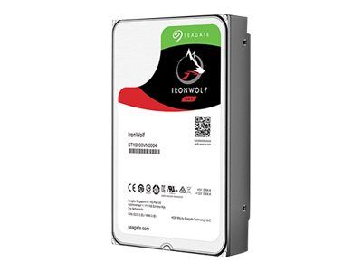 Seagate IronWolf ST6000VN0041 - Disque dur - 6 To - interne - 3.5" - SATA 6Gb/s - 7200 tours/min - mémoire tampon : 128 Mo