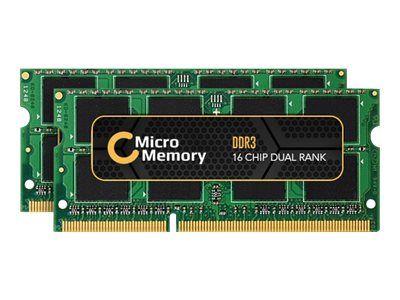 CoreParts DDR3L kit : 2 x 8 Go SO DIMM 204 broches 1600 MHz / PC3L 12800 1.35 V mémoire sans tampon non ECC