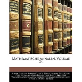 Mathematische Annalen, Volume 34 - Einstein, Albert