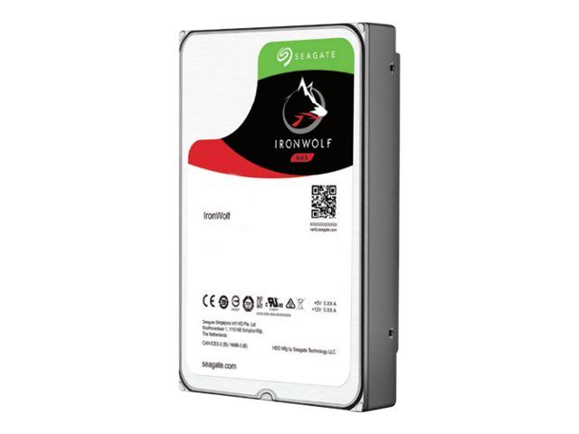 Seagate IronWolf ST6000VN0033 - Disque dur - 6 To - interne - 3.5 - SATA 6Gb/s - 7200 tours/min - mémoire tampon : 256 Mo