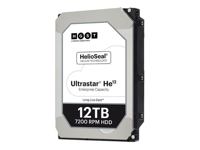 WD Ultrastar HE12 HUH721212ALE600 - Disque dur - 12 To - interne - 3.5 - SATA 6Gb/s - 7200 tours/min - mémoire tampon : 256 Mo