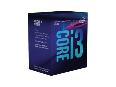 Intel Core i3 8300 3.7 GHz 4 coeurs 4 filetages 8 Mo cache LGA1151 Socket Box