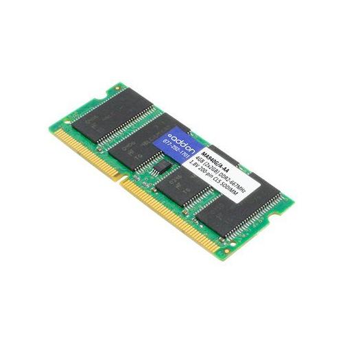 Addon 4Gb Sodimm Kit For Apple Computer Ma940G/A - Ddr2 - 4 Go: 2 X 2 Go - So Dimm 200 Broches - 667 Mhz / Pc2-5300 - Mã©Moire Sans Tampon - Non Ecc - Pour Apple Imac; Macbook; Macbook Pro