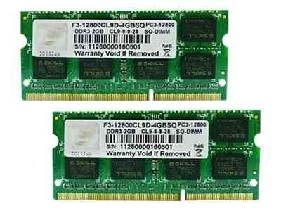 G.Skill 4GB DDR3 1600 SQ module de mémoire 4 Go 2 x 2 Go 1600 MHz Neuf - vue 2