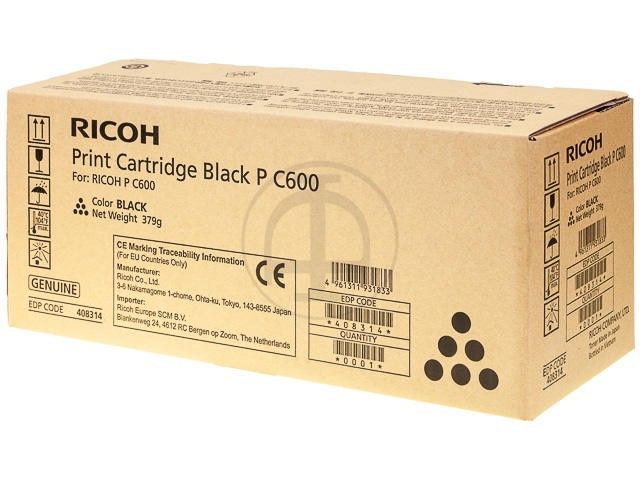 Ricoh Original Type P C600 Toner 17.000 Pages 408314 pour RICOH P C600