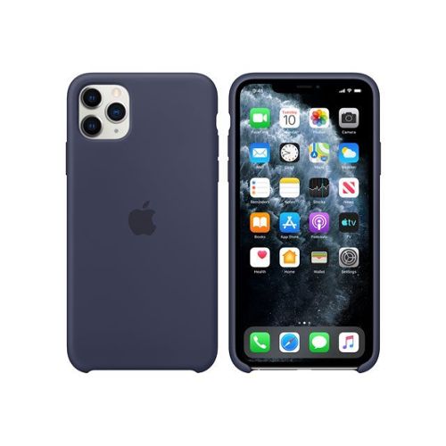 Apple Étui Housse Pour IPHONE 11 Pro Max Silicone Coque Original Bleu Nuit