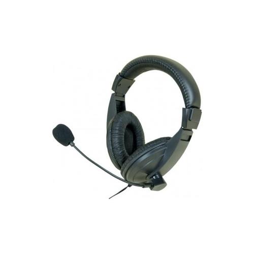 Casque-Micro Stéréro Jack 3.5 Mm Noir
