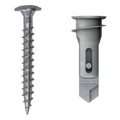 035101061 50 pi/èces TOX cheville pour plaques de pl/âtre Acrobat M5 x 37 mm