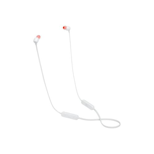 JBL Tune 115Bt – Écouteurs Sans Fil Bluetooth – Son JBL Pure Bass – Autonomie De 8 Heures Avec Recharge Rapide – Couleur : Blanc