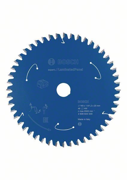 Bosch Lame de scie circulaire Expert for Laminated Panel pour scies sans fil 165 x 1 81 2 x 20 T48 2608644549