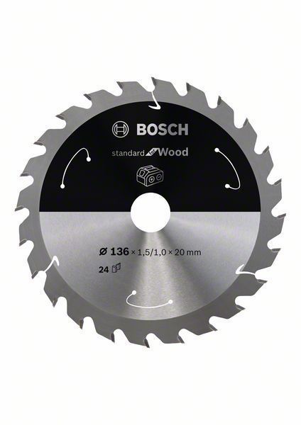 Bosch Lame de scie circulaire 136x1.51x20 Z - vue 2