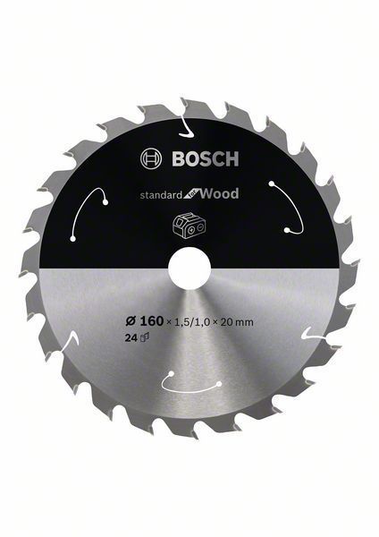 Bosch Lame de scie Standard 160 mm - vue 2