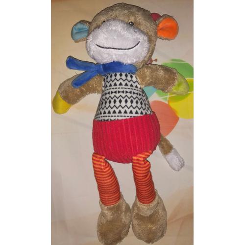 Doudou Vache Rouge Mots D Enfants Peluche Jouet Animal Leclerc Lucky Rakuten