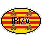 Autocollant sticker voiture moto biker macbook i love ibiza espagne