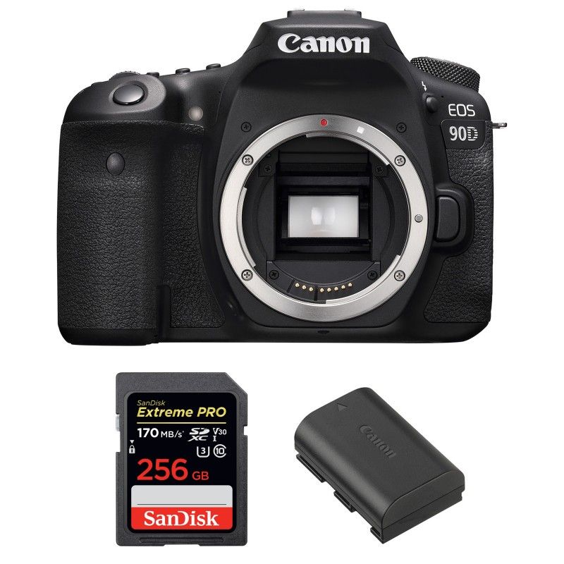 Canon EOS Nu + SanDisk Extreme PRO UHS I SDXC 170 MB/ + Canon LP E6N Garantie