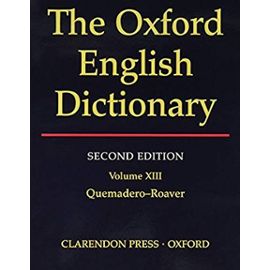 The Oxford English Dictionary, Second Edition (VOLUME 13) - Unknown