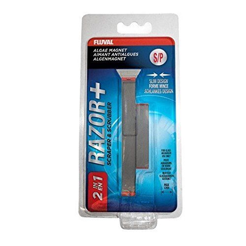 Fluval Razor+ 2en1 Algue Magnet Nettoyeur D'algue Pour Aquariophilie Taille S