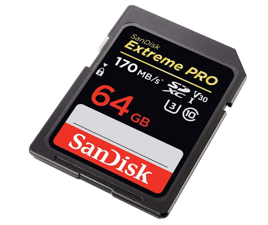 SanDisk Extreme PRO Carte mémoire SDXC jusqu'à 170 Mo/ Classe 10 U3 V30 4K UHD pour appareil photo