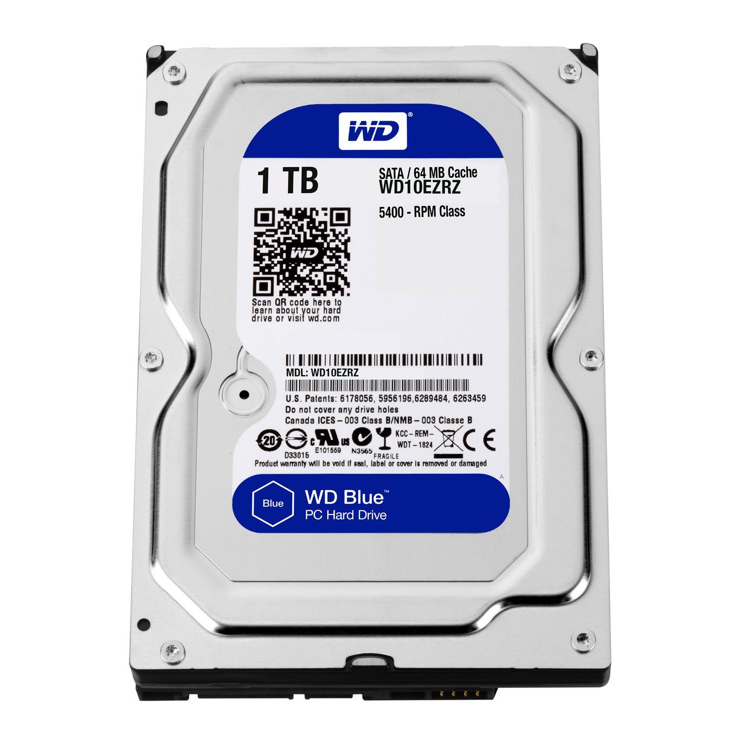 Western Digital wd10ezrz Internal Hard Drive 8 9 cm 3 5 5400 TRMin 64 Mo SATA