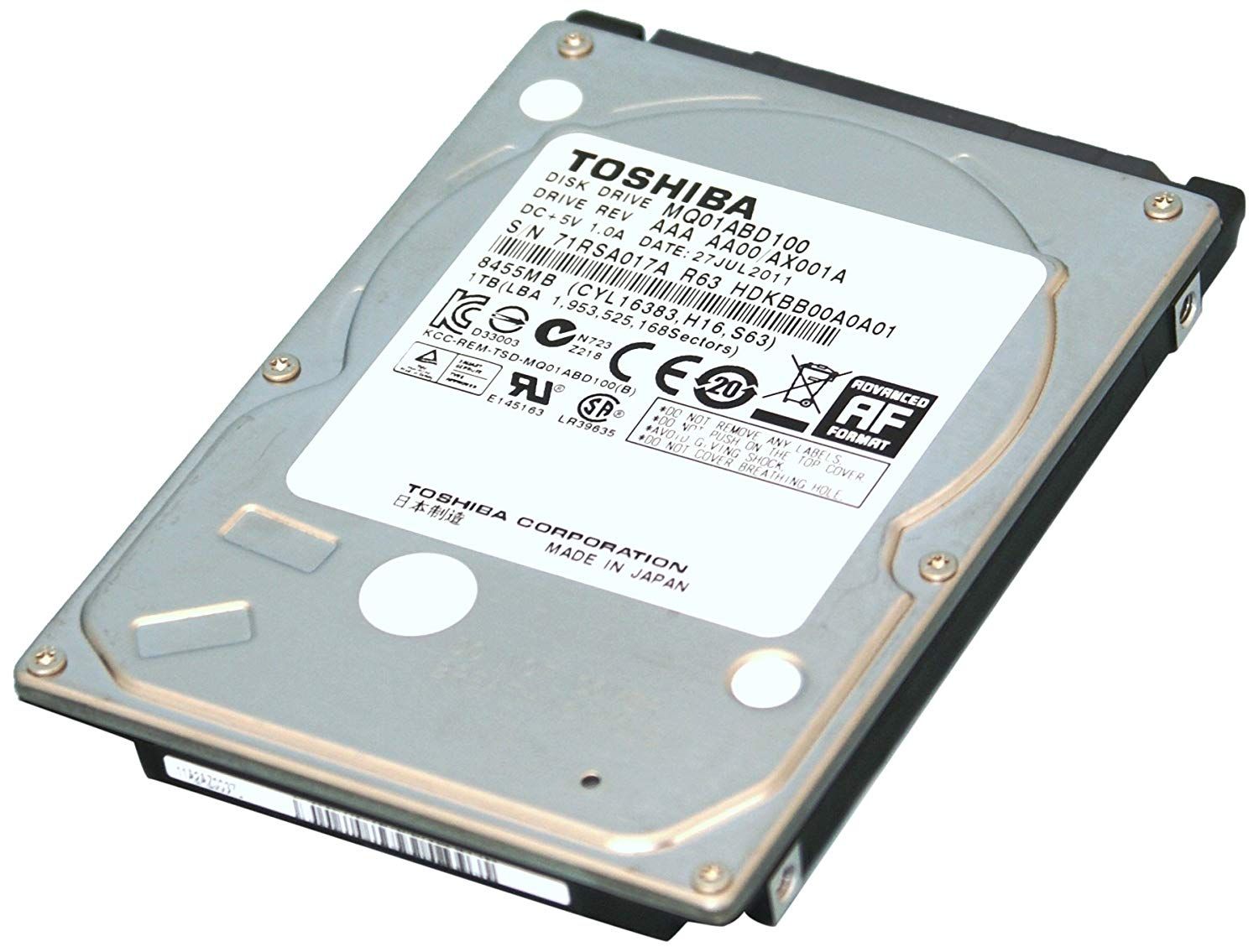 Disque dur interne Toshiba 500GB 2.5 SATA 5400 tr min 8 Mo - vue 2