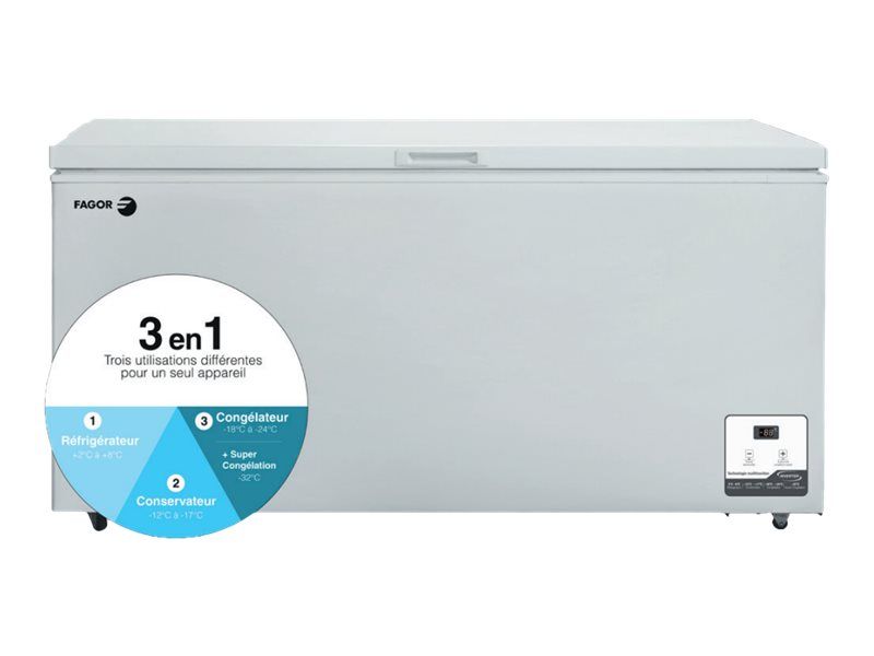 FAGOR Congélateur coffre 500 litres températures FCC500E - vue 4