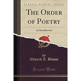 Bloom, E: Order of Poetry