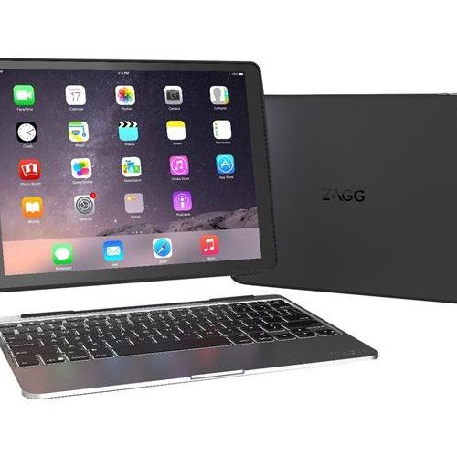 Zagg Slim Book - Clavier Et Étui - Rétroéclairé - Bluetooth - Noir Clavier, Noir Étui - Pour Apple Ipad Air 2