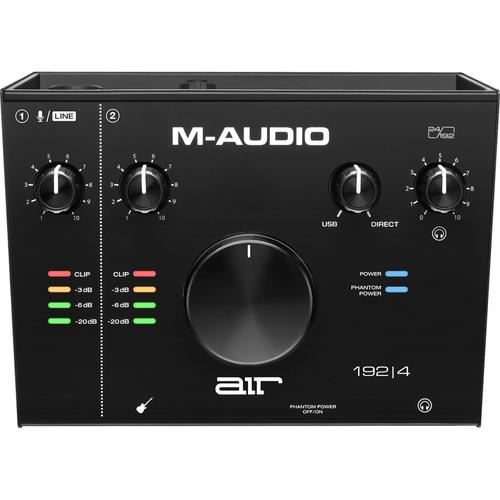 M-Audio Air 192|4 - Interface Audio Usb/ Usb-C, 2 Entrées /2 Sorties Avec Logiciels De Studio: Pro-Tools|First, Ableton Live Lite, Eleven Lite, Avid Effects Collection, Fx & Vis De Air Music Tech
