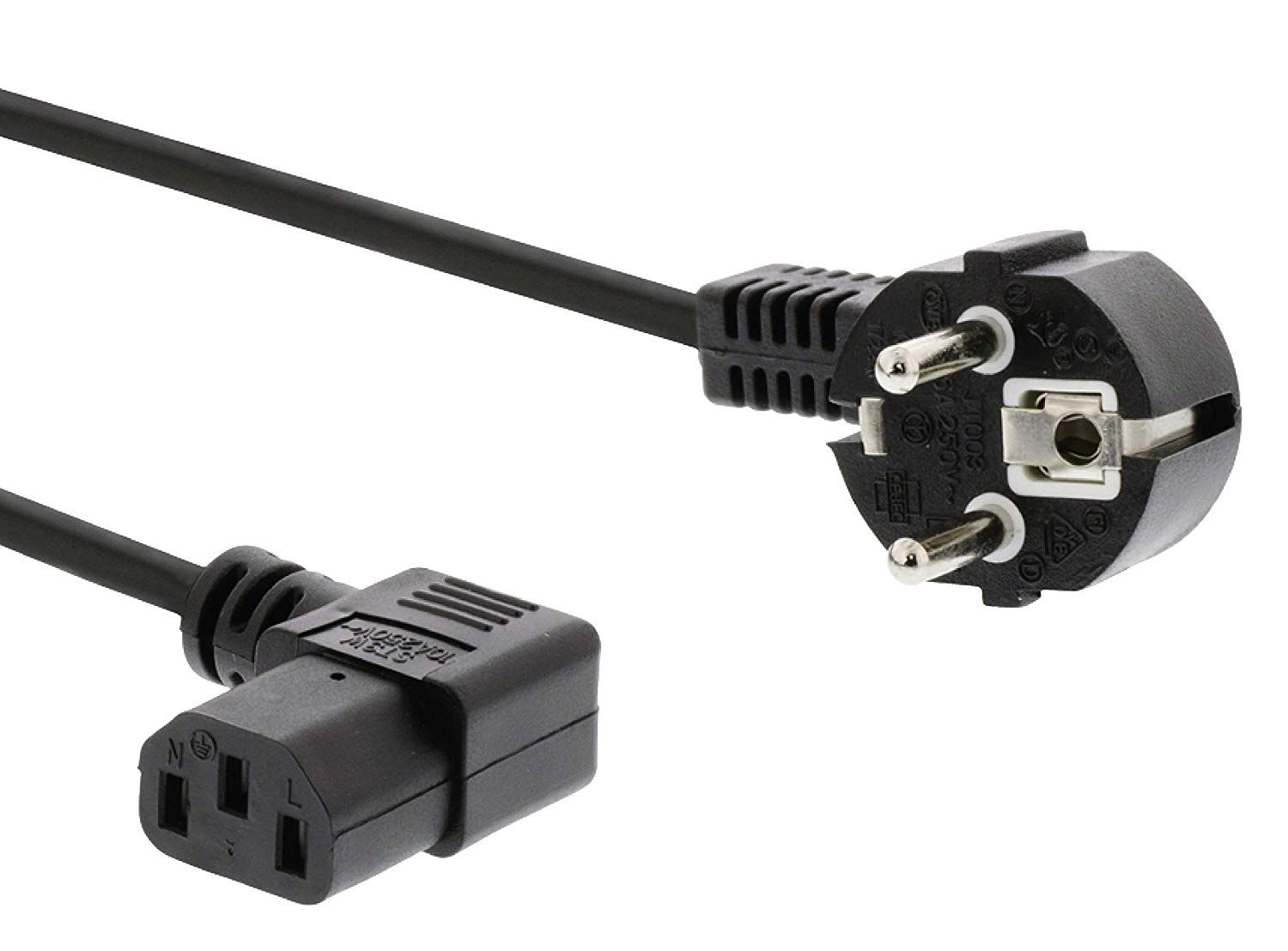 PremiumCord Câble d'alimentation coudé pour PC 230 V 3 m