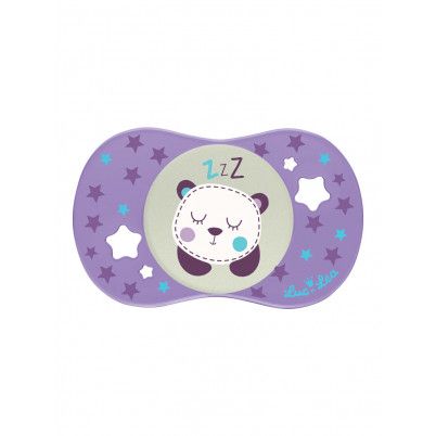 - Sucette Silicone Symétrique + 6 Mois - Modèle : Ours (Phosphorescent)